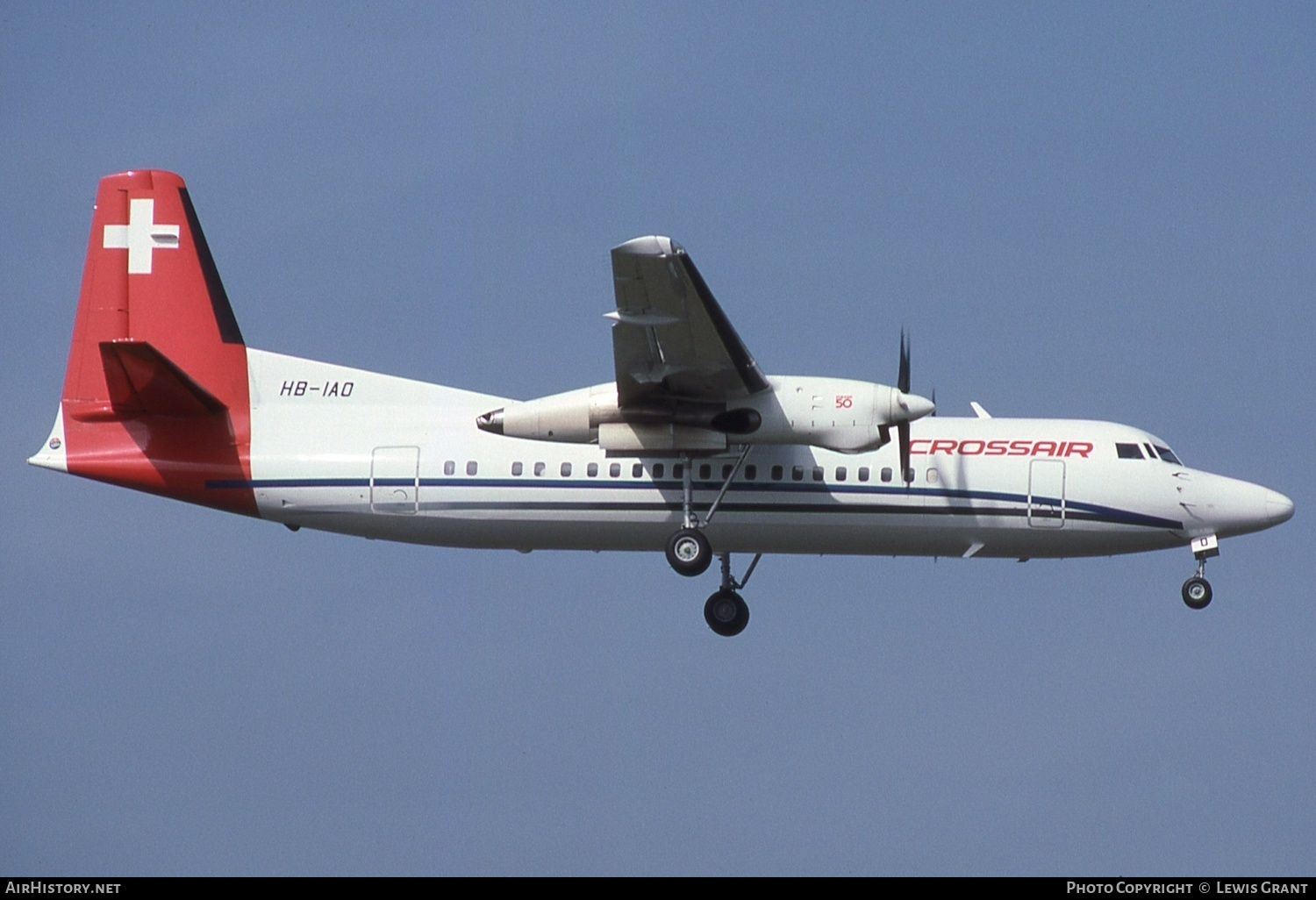 Aircraft Photo of HB-IAO | Fokker 50 | Crossair | AirHistory.net #561867