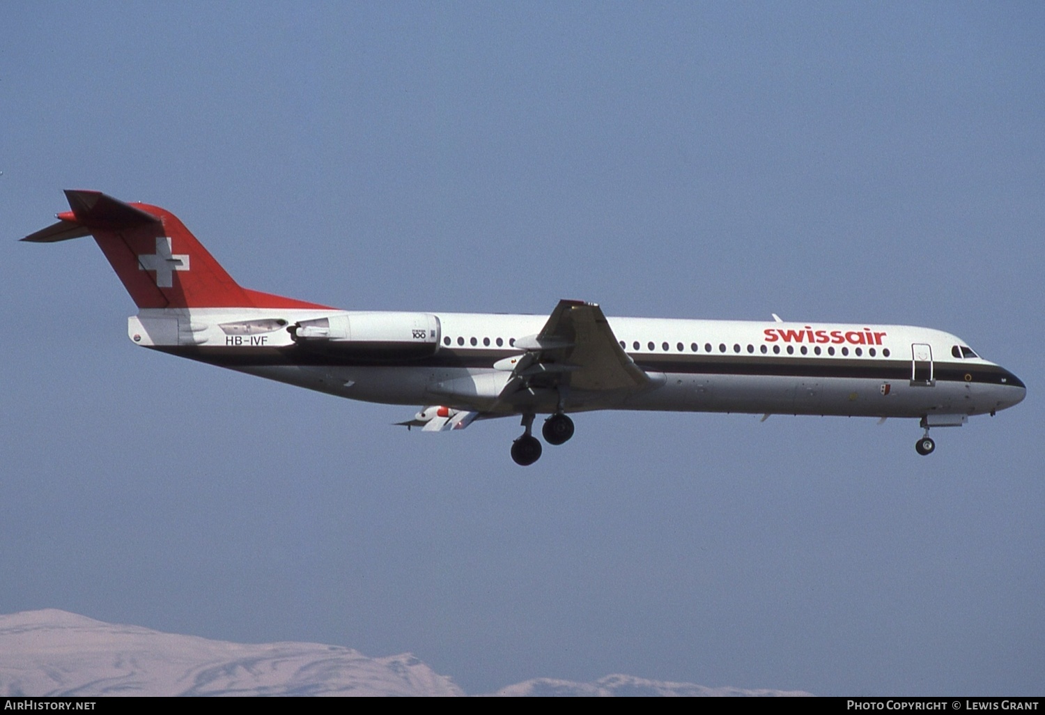 Aircraft Photo of HB-IVF | Fokker 100 (F28-0100) | Swissair | AirHistory.net #561871