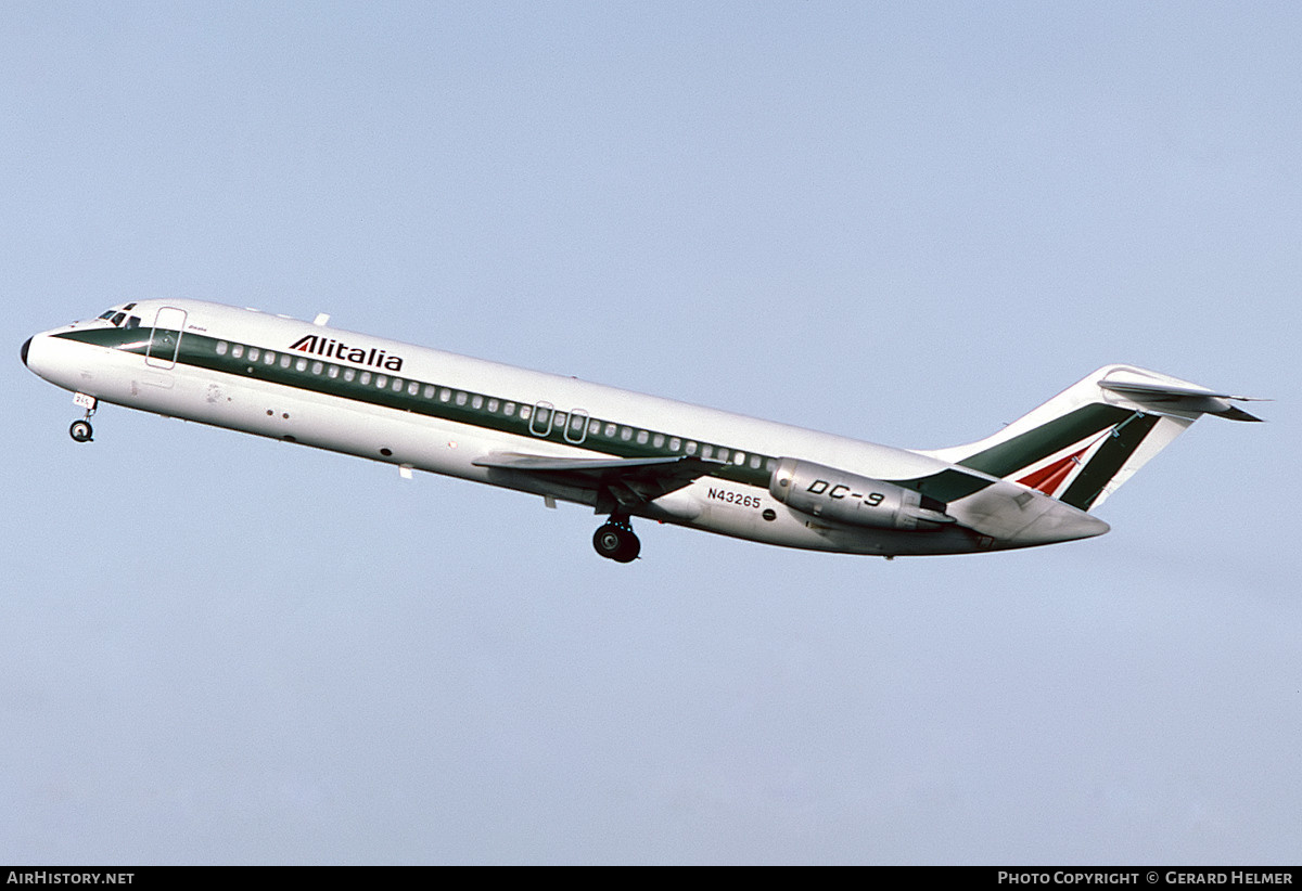 Aircraft Photo of N43265 | McDonnell Douglas DC-9-32 | Alitalia | AirHistory.net #561886