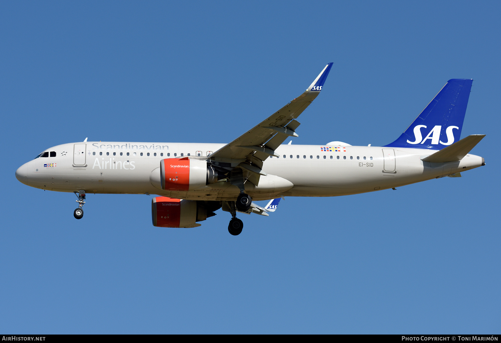 Aircraft Photo of EI-SID | Airbus A320-251N | Scandinavian Airlines - SAS | AirHistory.net #561932