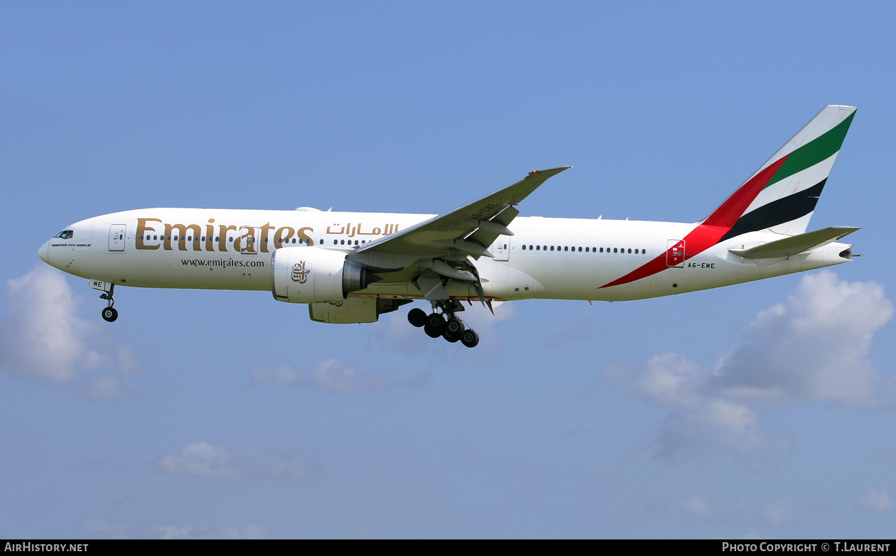 Aircraft Photo of A6-EWE | Boeing 777-21H/LR | Emirates | AirHistory.net #561988