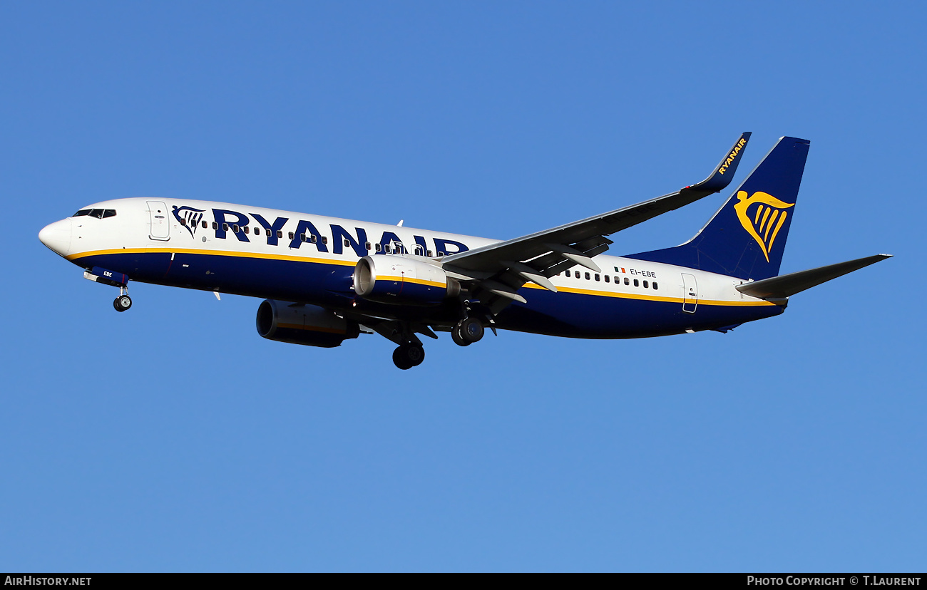 Aircraft Photo of EI-EBE | Boeing 737-8AS | Ryanair | AirHistory.net #561995