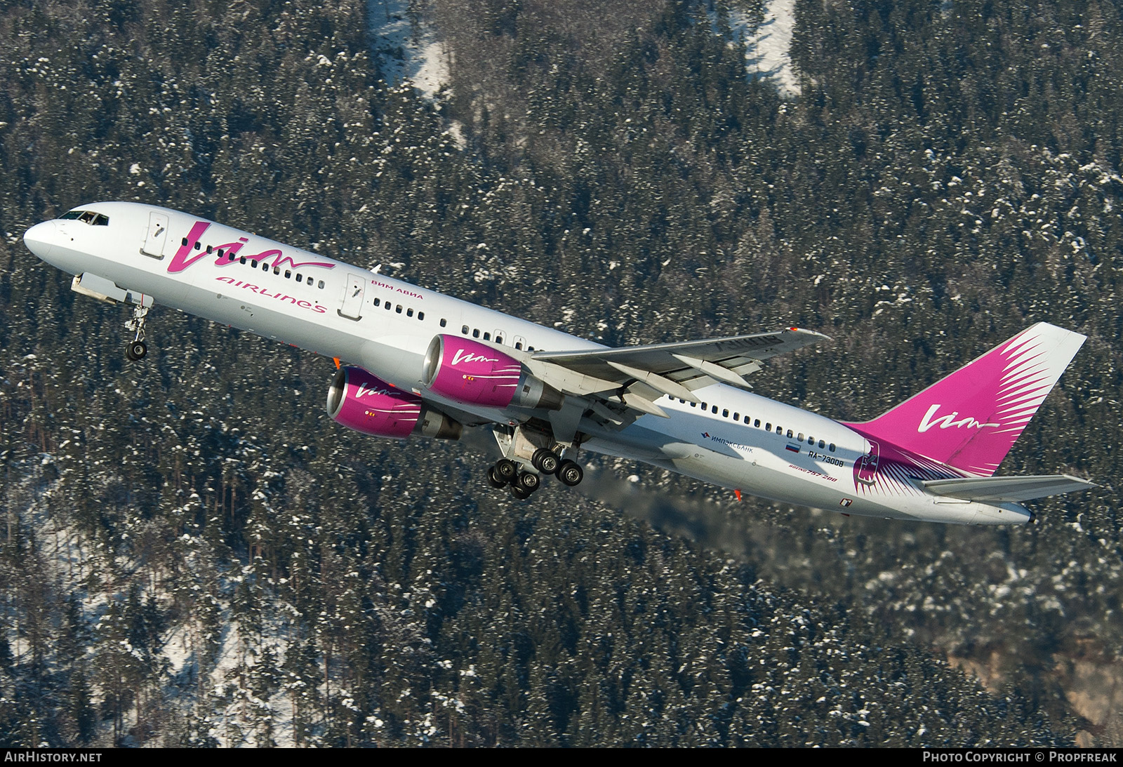 Aircraft Photo of RA-73008 | Boeing 757-230 | VIM Airlines | AirHistory.net #562115