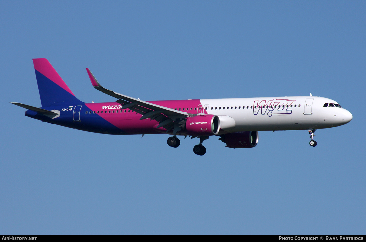 Aircraft Photo of HA-LVQ | Airbus A321-271NX | Wizz Air | AirHistory.net #562131