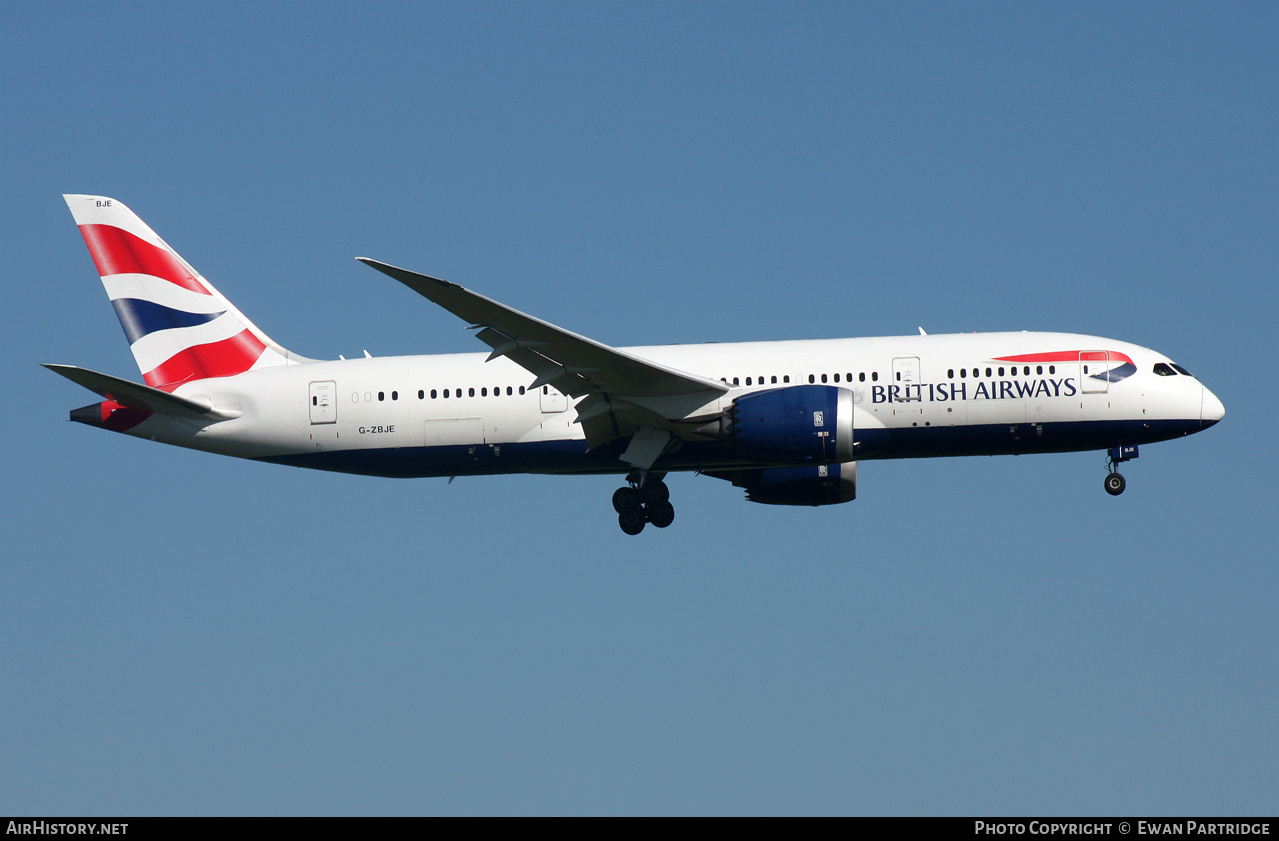 Aircraft Photo of G-ZBJE | Boeing 787-8 Dreamliner | British Airways | AirHistory.net #562152