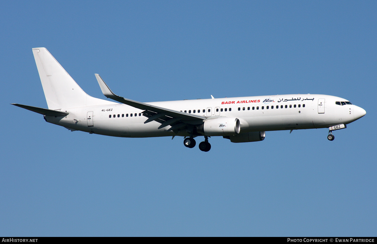 Aircraft Photo of 4L-GEZ | Boeing 737-8FZ | Badr Airlines - BDR | AirHistory.net #562159