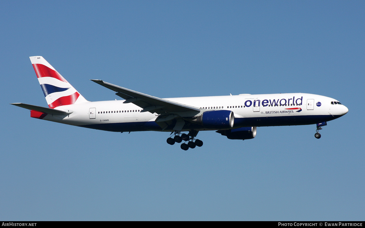 Aircraft Photo of G-YMMR | Boeing 777-236/ER | British Airways | AirHistory.net #562167