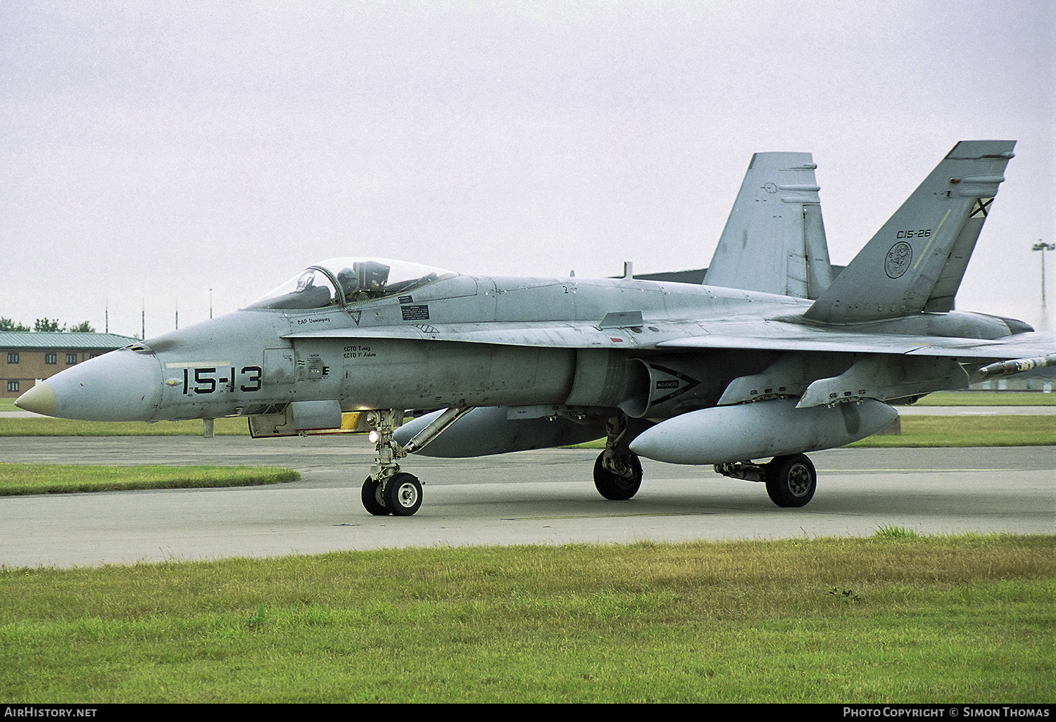 Aircraft Photo of C15-26 | McDonnell Douglas EF-18A Hornet | Spain - Air Force | AirHistory.net #562243