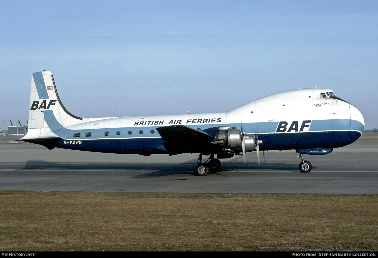 Aircraft Photo of G-AOFW | Aviation Traders ATL-98 Carvair | British Air Ferries - BAF | AirHistory.net #562263