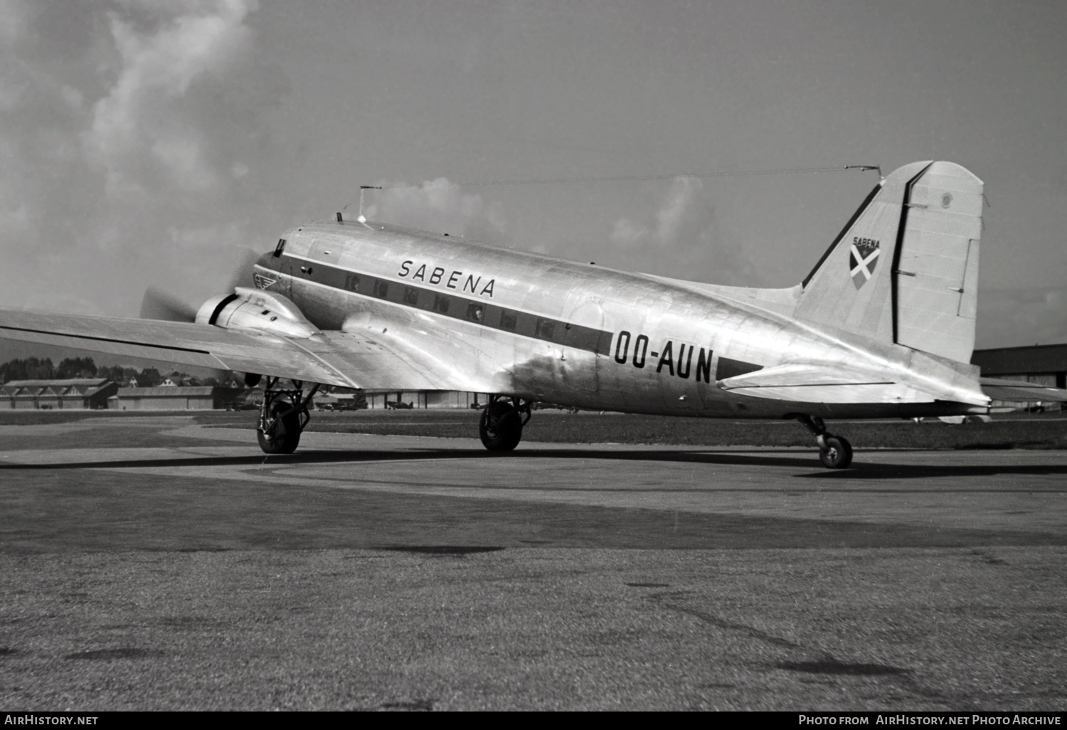 Aircraft Photo of OO-AUN | Douglas DC-3D | Sabena | AirHistory.net #562274