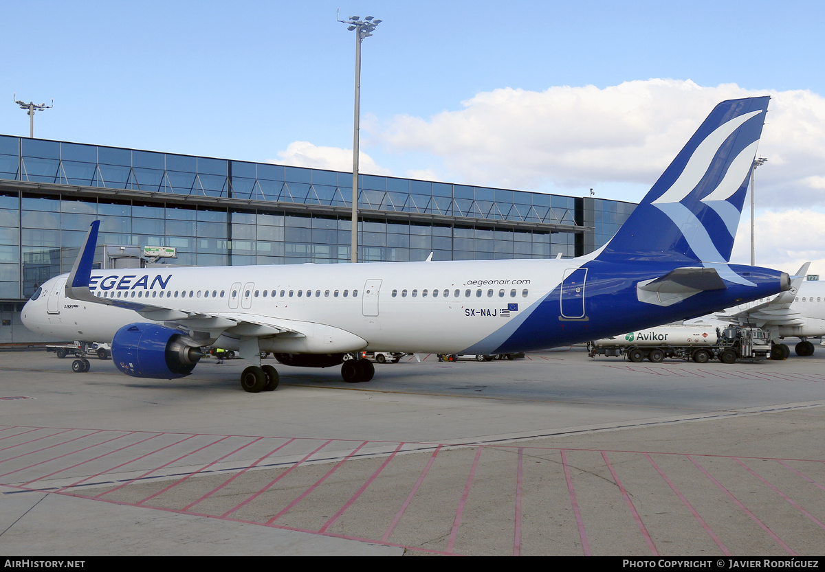 Aircraft Photo of SX-NAJ | Airbus A321-271NX | Aegean Airlines | AirHistory.net #562281
