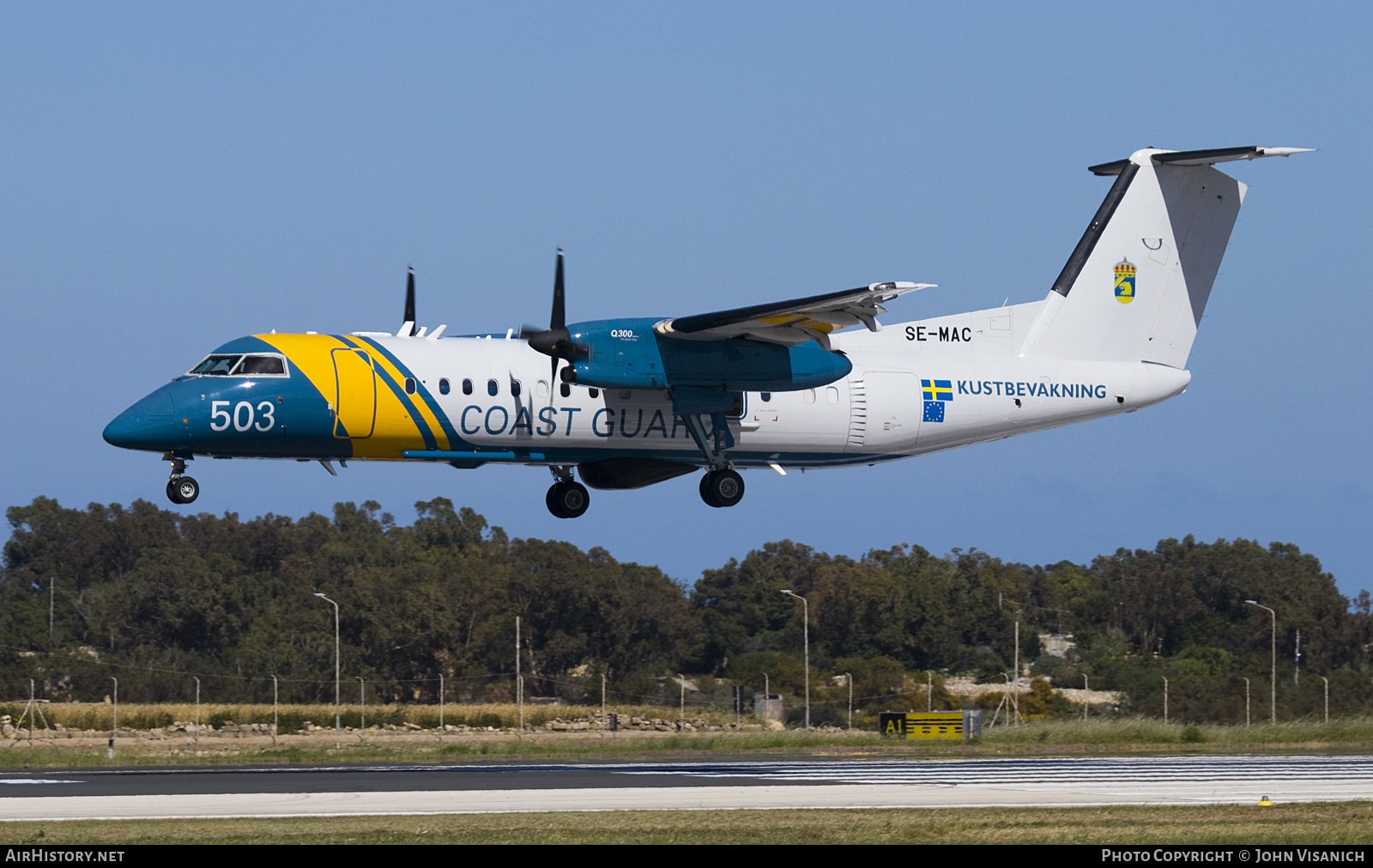 Aircraft Photo of SE-MAC | Bombardier DHC-8-311Q Dash 8 MSA | Kustbevakning - Swedish Coastguard | AirHistory.net #562288
