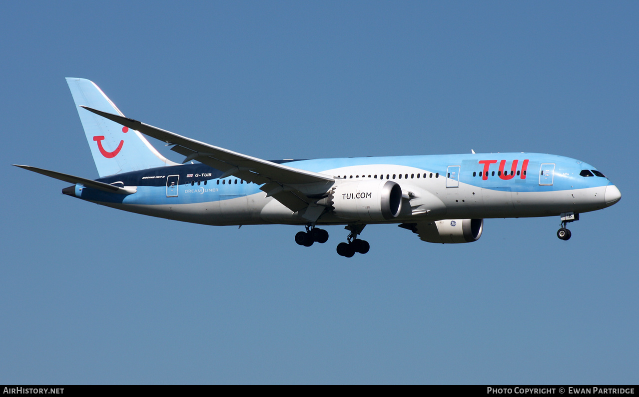 Aircraft Photo of G-TUIB | Boeing 787-8 Dreamliner | TUI | AirHistory.net #562296