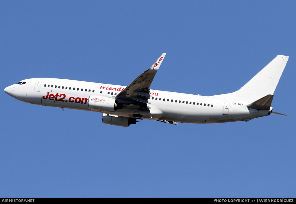 Aircraft Photo of OM-MEX | Boeing 737-8GJ | Jet2 | AirHistory.net #562297