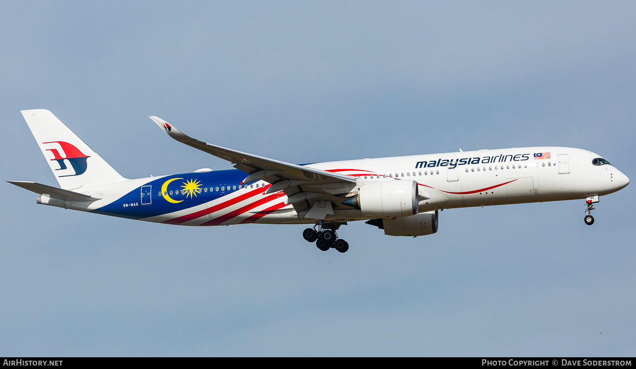 Aircraft Photo of 9M-MAG | Airbus A350-941 | Malaysia Airlines | AirHistory.net #562302