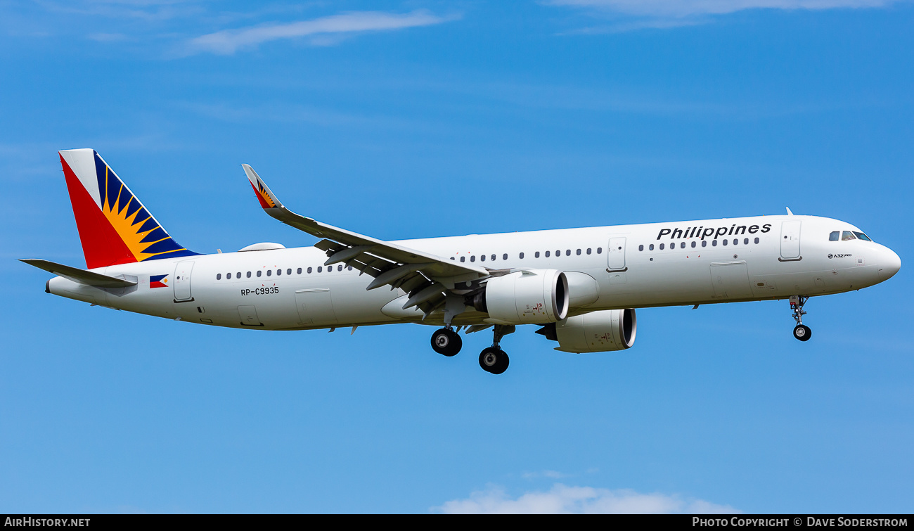 Aircraft Photo of RP-C9935 | Airbus A321-271N | Philippine Airlines | AirHistory.net #562313