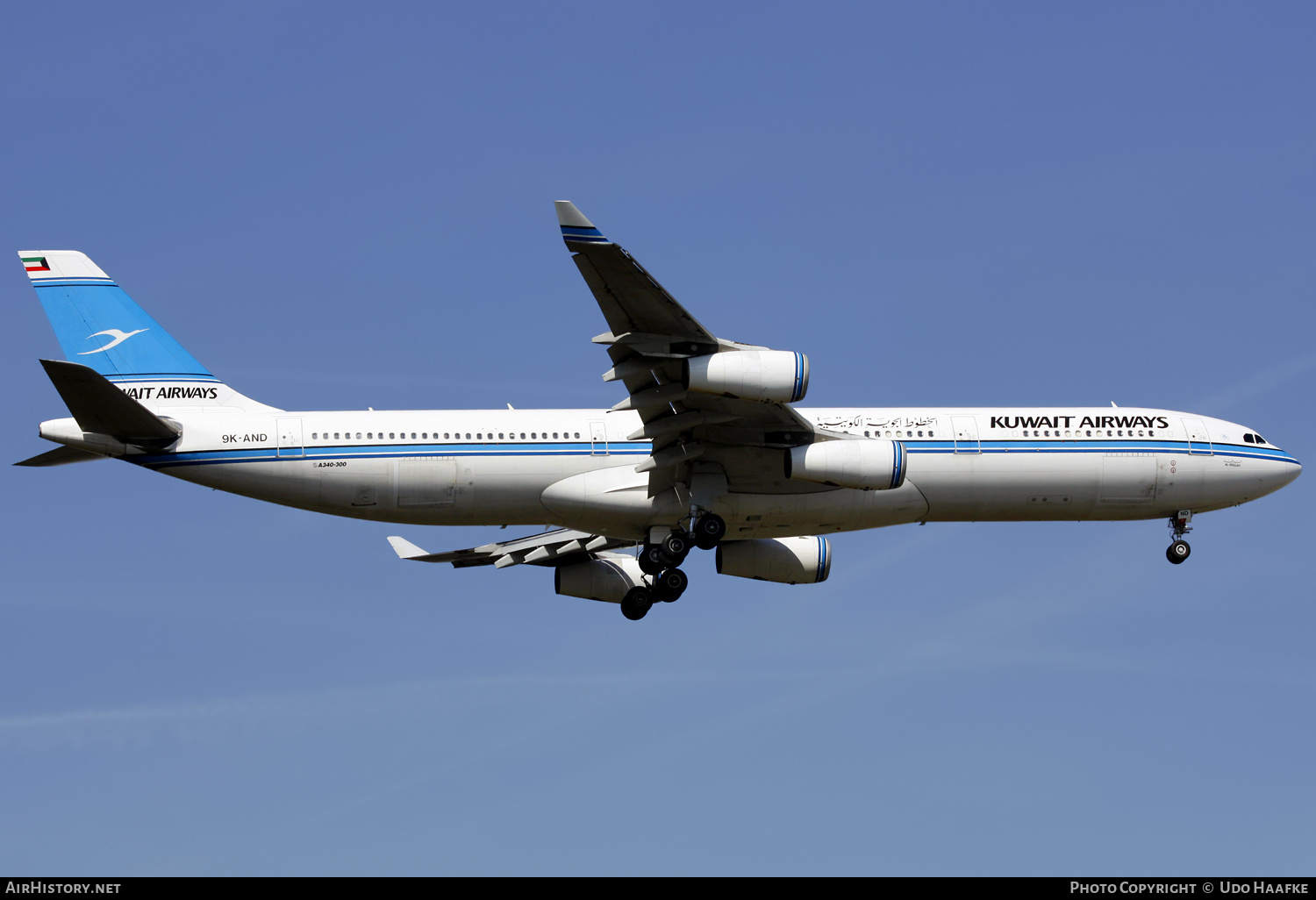 Aircraft Photo of 9K-AND | Airbus A340-313 | Kuwait Airways | AirHistory.net #562347