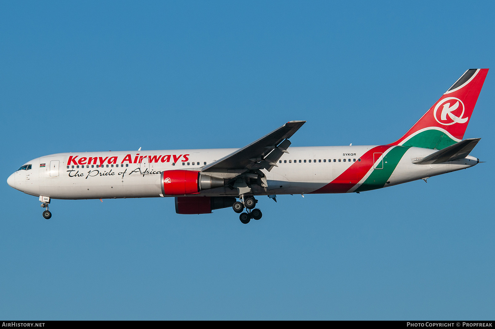 Aircraft Photo of 5Y-KQR | Boeing 767-3P6/ER | Kenya Airways | AirHistory.net #562394