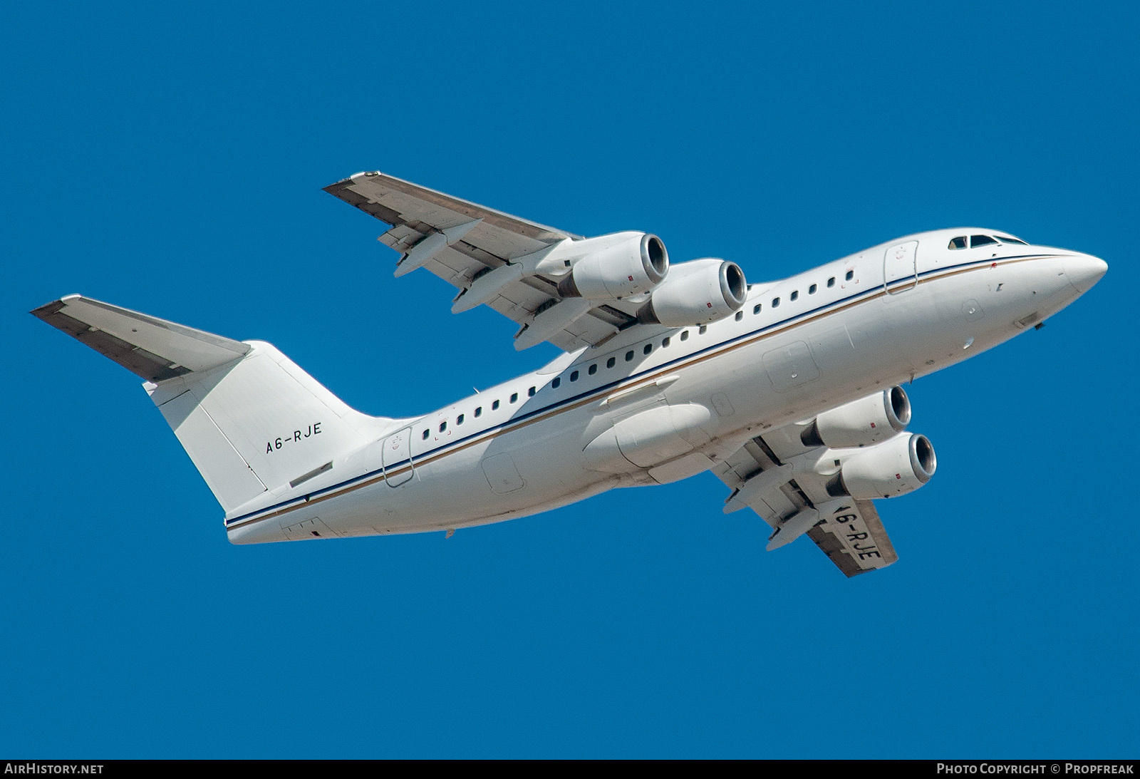 Aircraft Photo of A6-RJE | BAE Systems Avro 146-RJ85 | AirHistory.net #562417