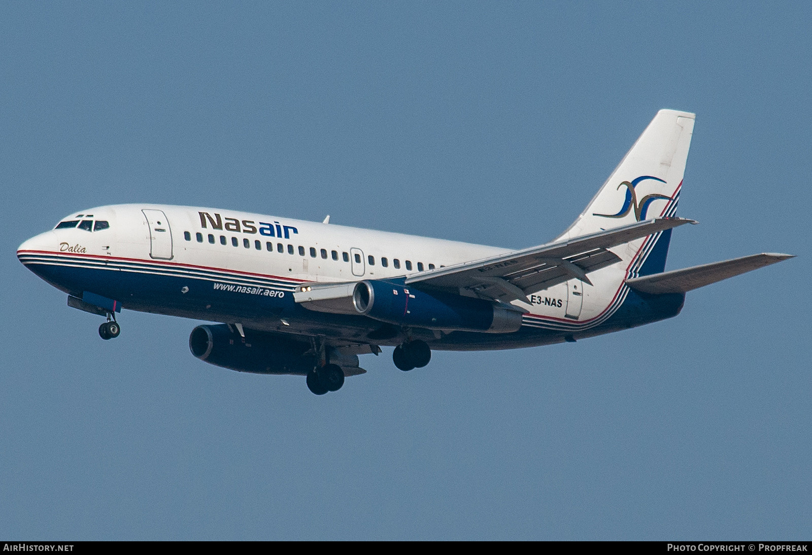 Aircraft Photo of E3-NAS | Boeing 737-2Q8/Adv | Nasair Eritrea | AirHistory.net #562419
