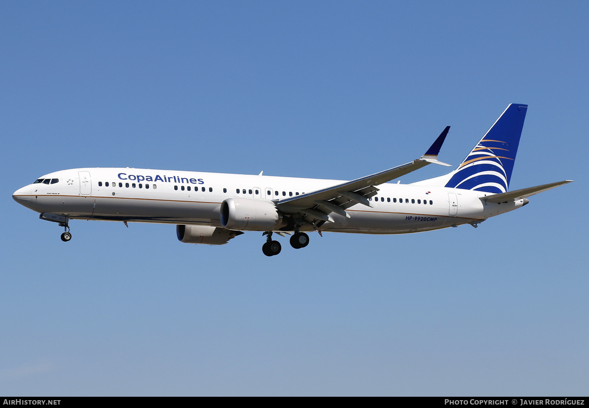 Aircraft Photo of HP-9920CMP | Boeing 737-9 Max 9 | Copa Airlines | AirHistory.net #562434