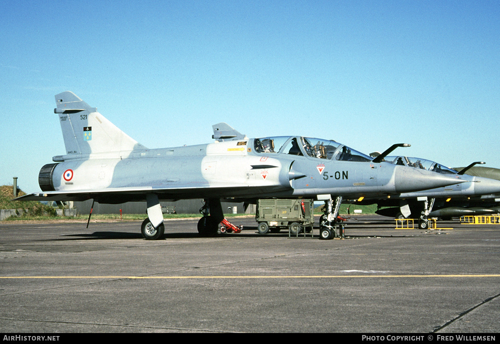 Aircraft Photo of 521 | Dassault Mirage 2000B | France - Air Force | AirHistory.net #562469