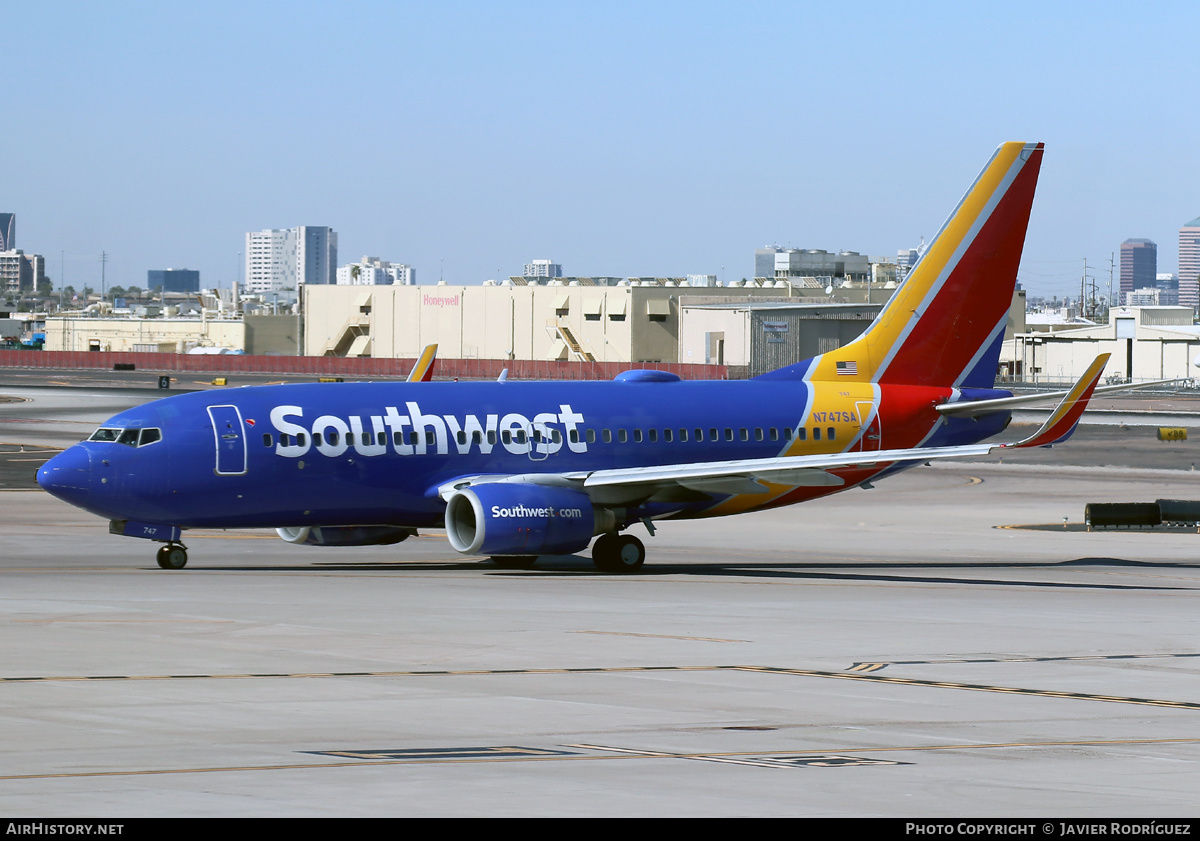 Aircraft Photo of N747SA | Boeing 737-7H4 | Southwest Airlines | AirHistory.net #562472