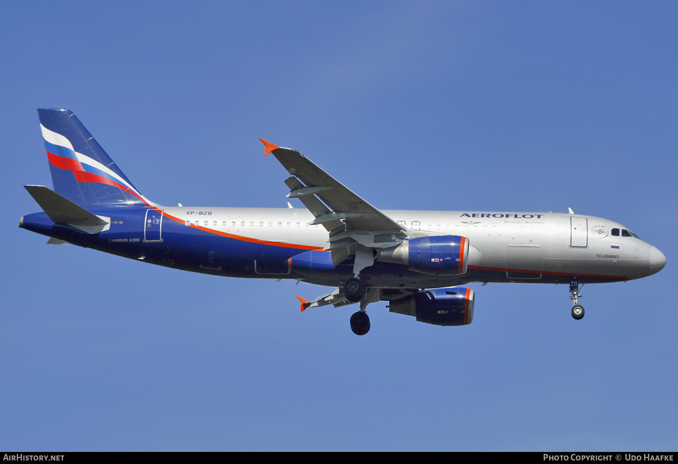 Aircraft Photo of VP-BZQ | Airbus A320-214 | Aeroflot - Russian Airlines | AirHistory.net #562509