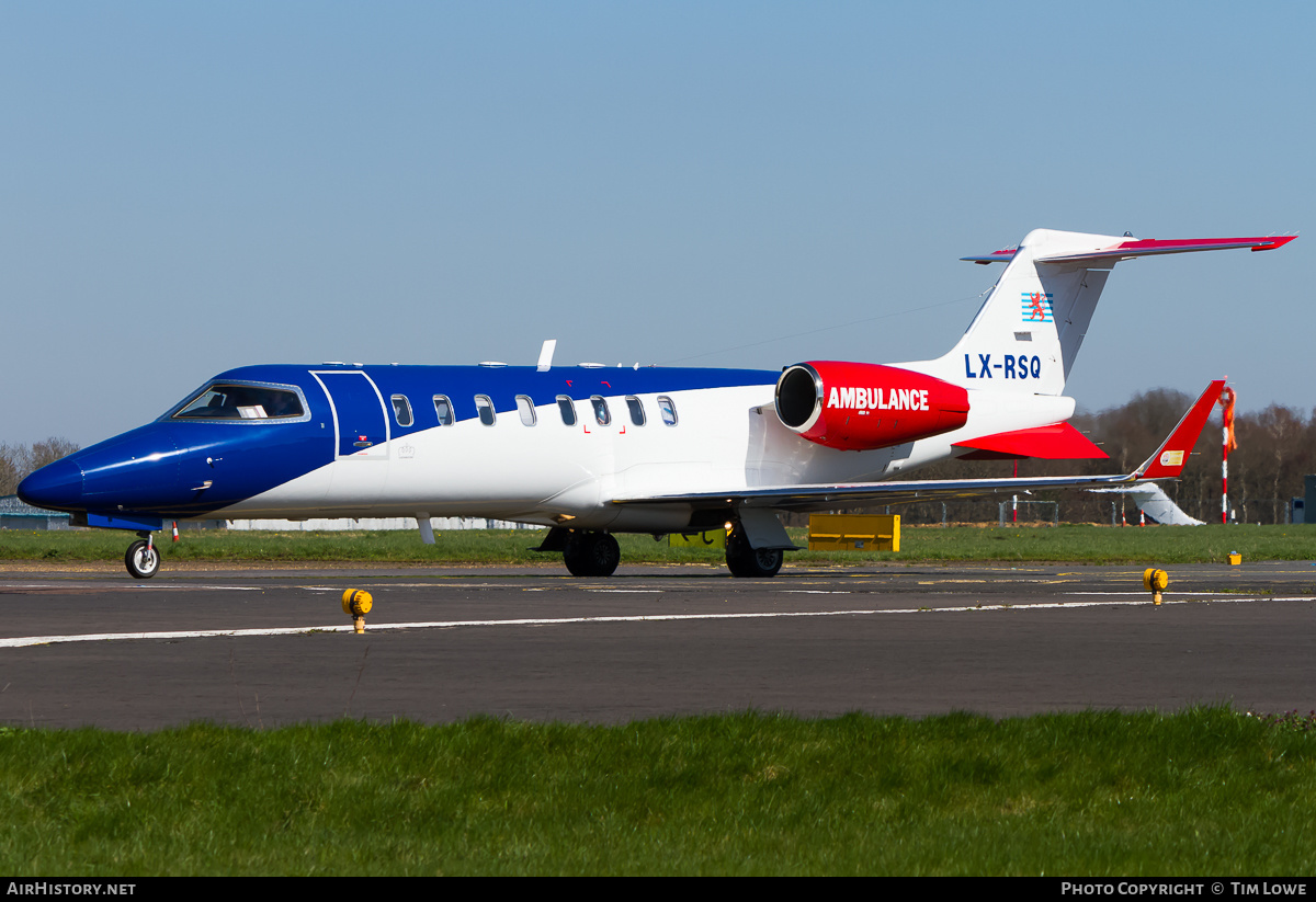 Aircraft Photo of LX-RSQ | Learjet 45XR | LAR - Luxembourg Air Rescue | AirHistory.net #562548