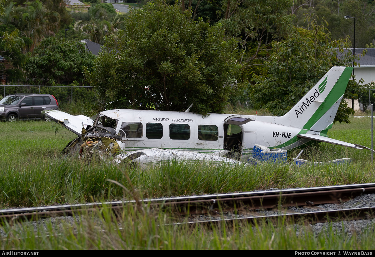 Aircraft Photo of VH-HJE | Piper PA-31-350 Navajo Chieftain | AirMed | AirHistory.net #562573