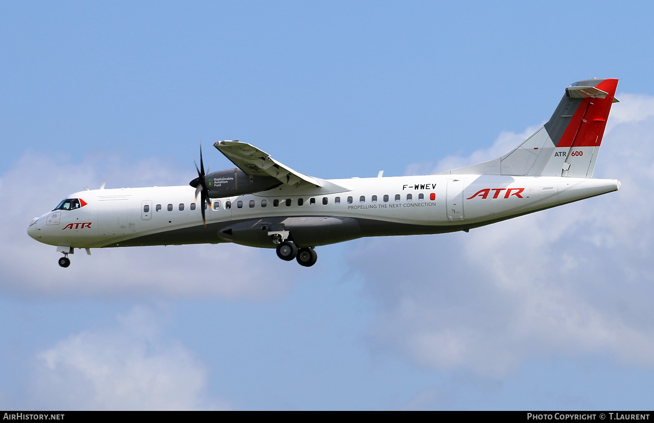 Aircraft Photo of F-WWEV | ATR ATR-72-600 (ATR-72-212A) | ATR | AirHistory.net #562581