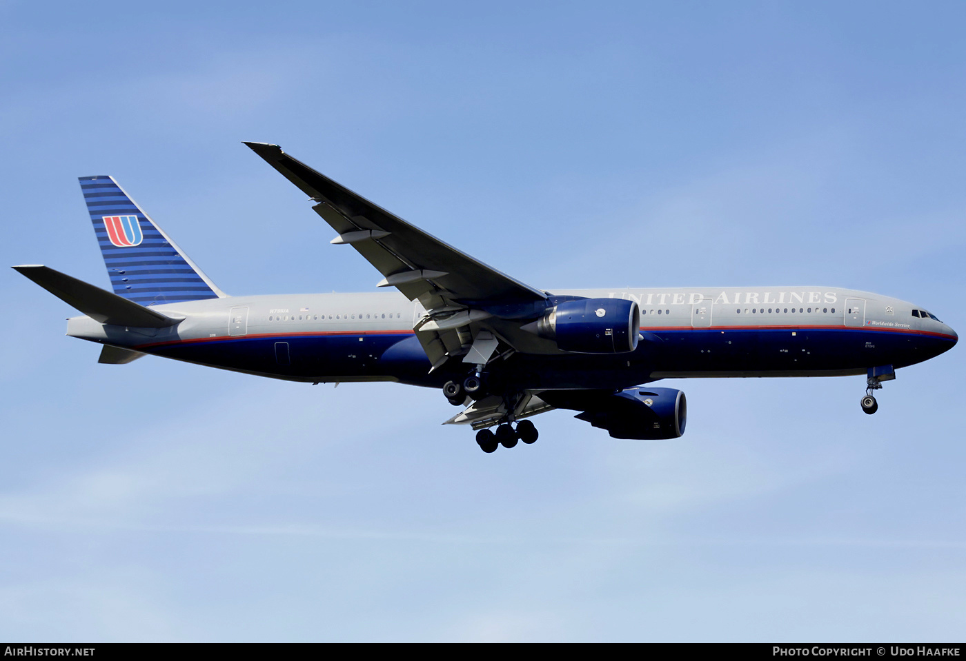 Aircraft Photo of N791UA | Boeing 777-222/ER | United Airlines | AirHistory.net #562591