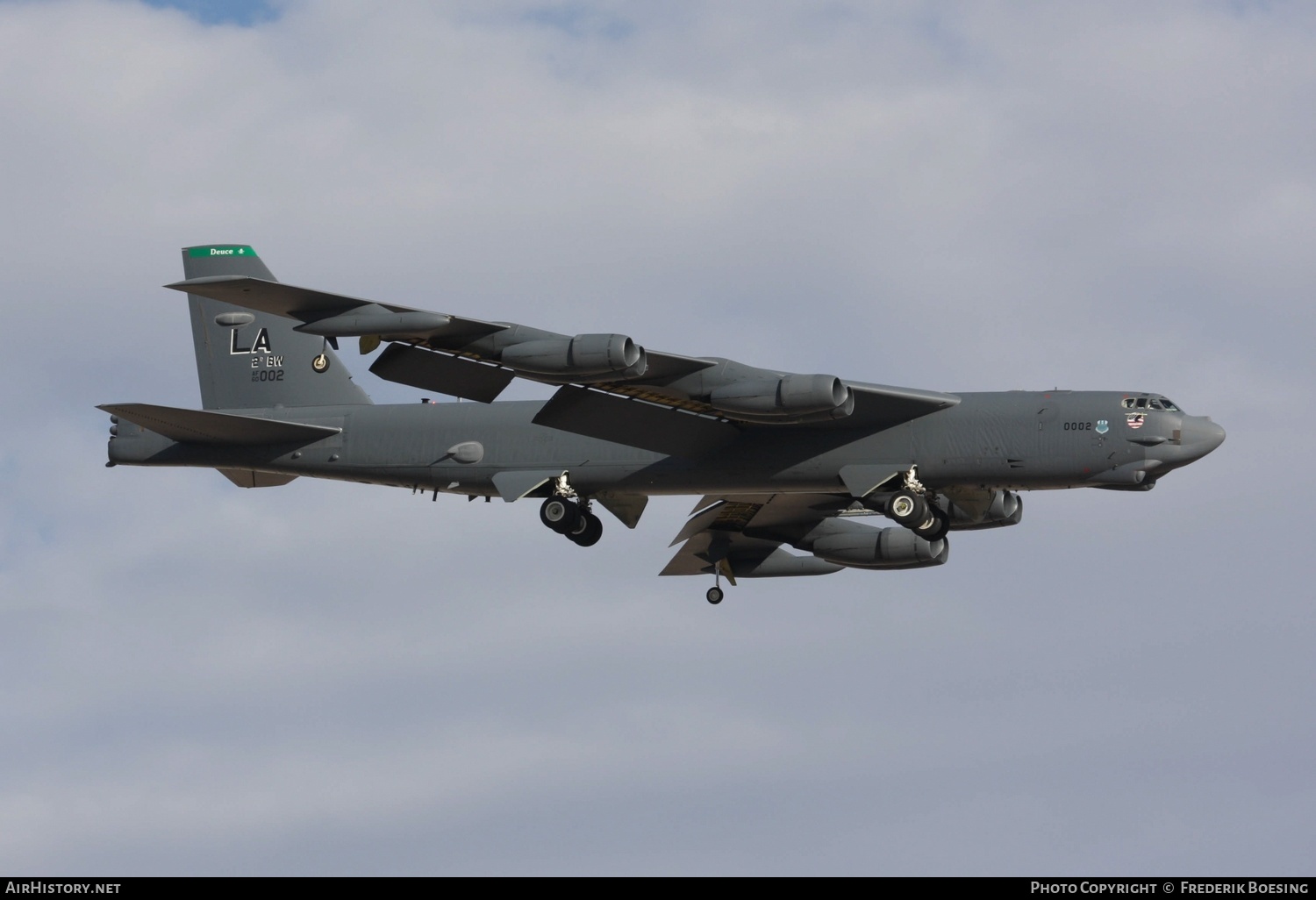 Aircraft Photo of 60-0002 / AF60-002 | Boeing B-52H Stratofortress | USA - Air Force | AirHistory.net #562637