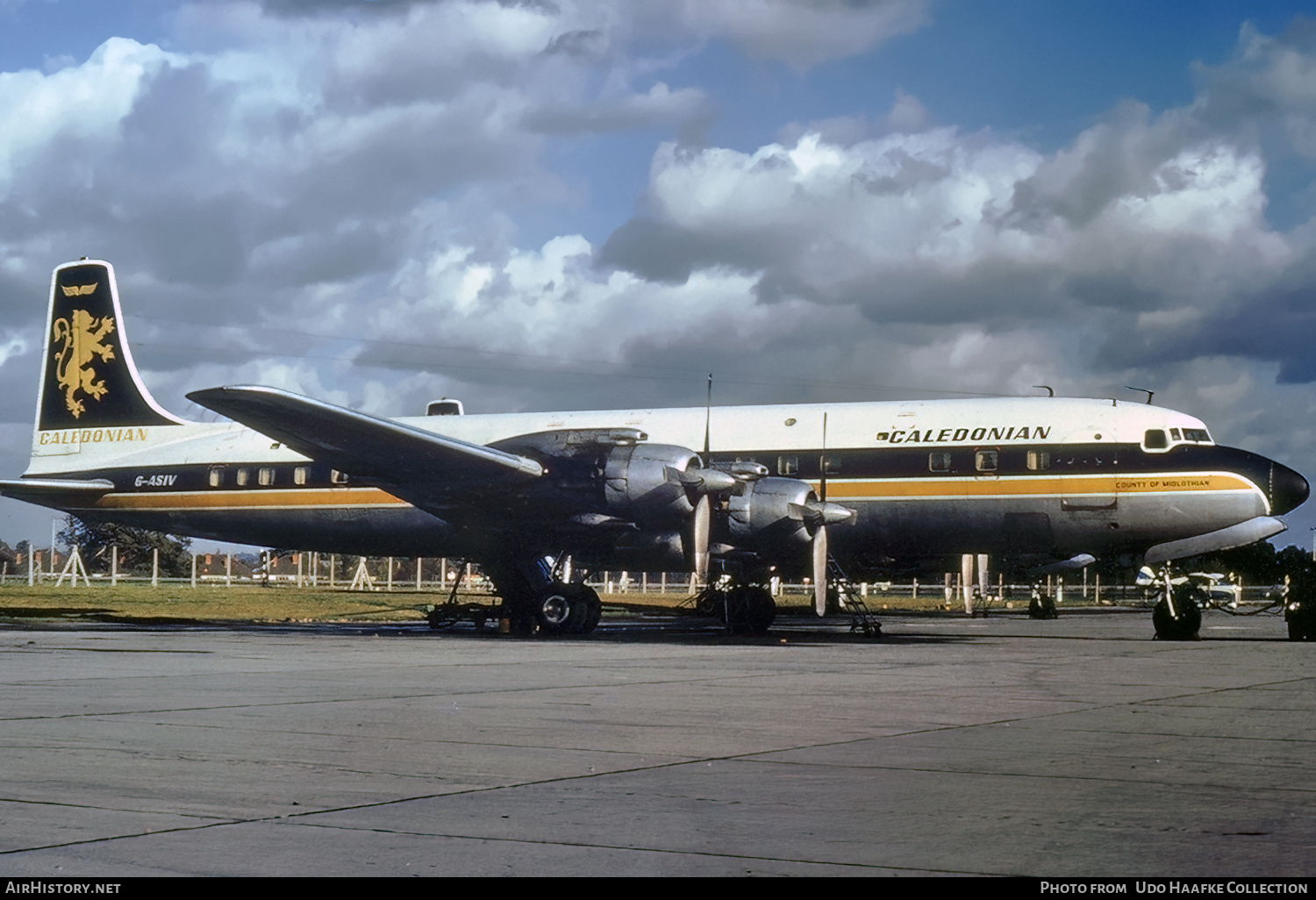 Aircraft Photo of G-ASIV | Douglas DC-7C | Caledonian Airways | AirHistory.net #562649