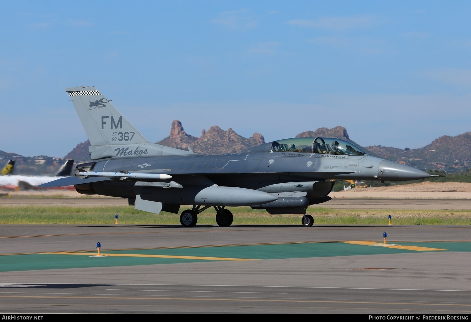 Aircraft Photo of 87-0367 / AF87-367 | General Dynamics F-16D Fighting Falcon | USA - Air Force | AirHistory.net #562651