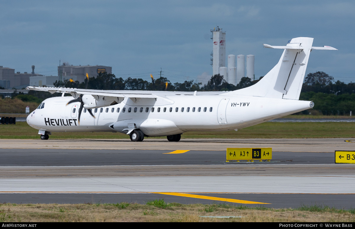 Aircraft Photo of VH-YWV | ATR ATR-72-500 (ATR-72-212A) | Hevilift | AirHistory.net #562736