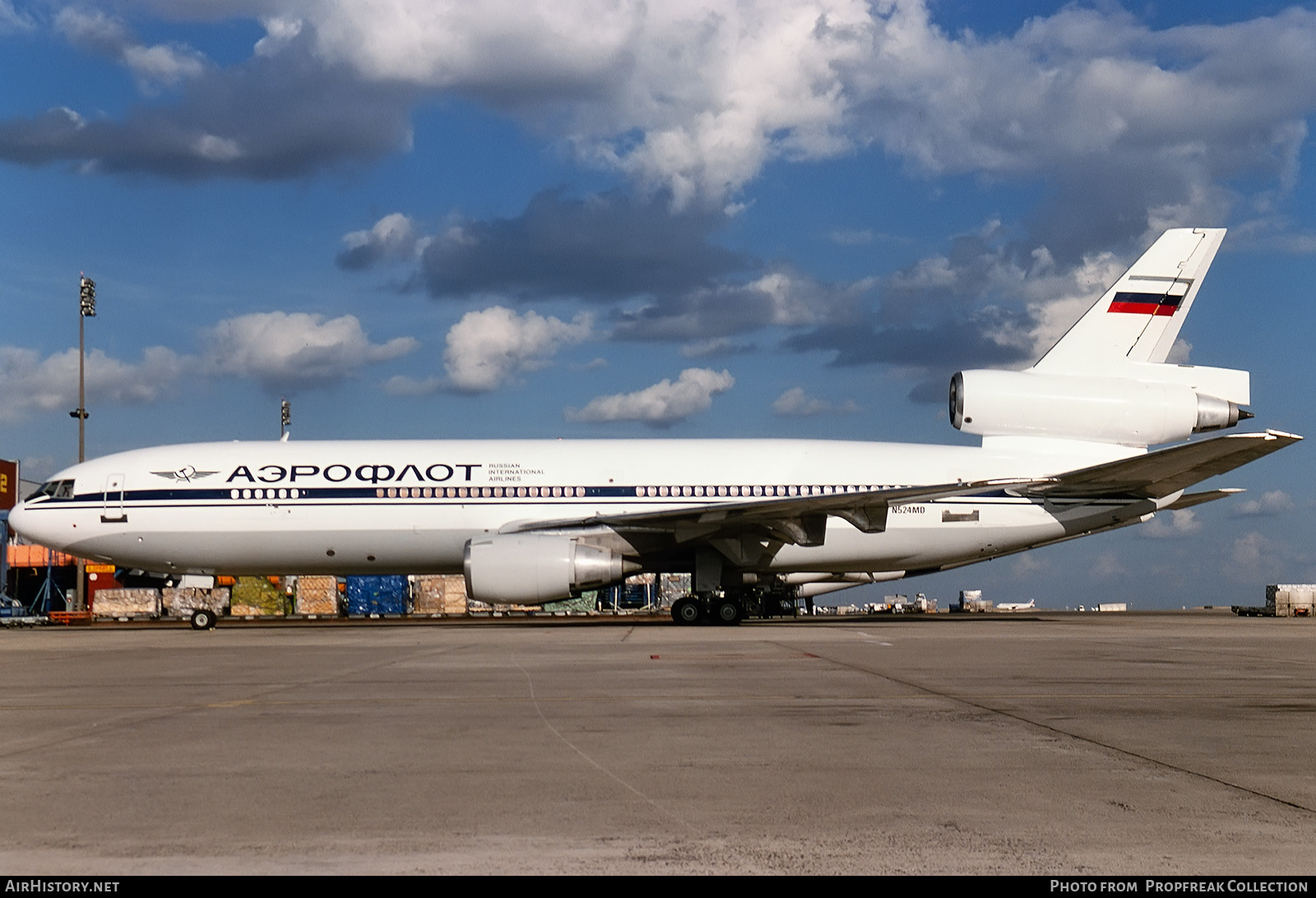 Aircraft Photo of N524MD | McDonnell Douglas DC-10-30(F) | Aeroflot - Russian International Airlines | AirHistory.net #562784