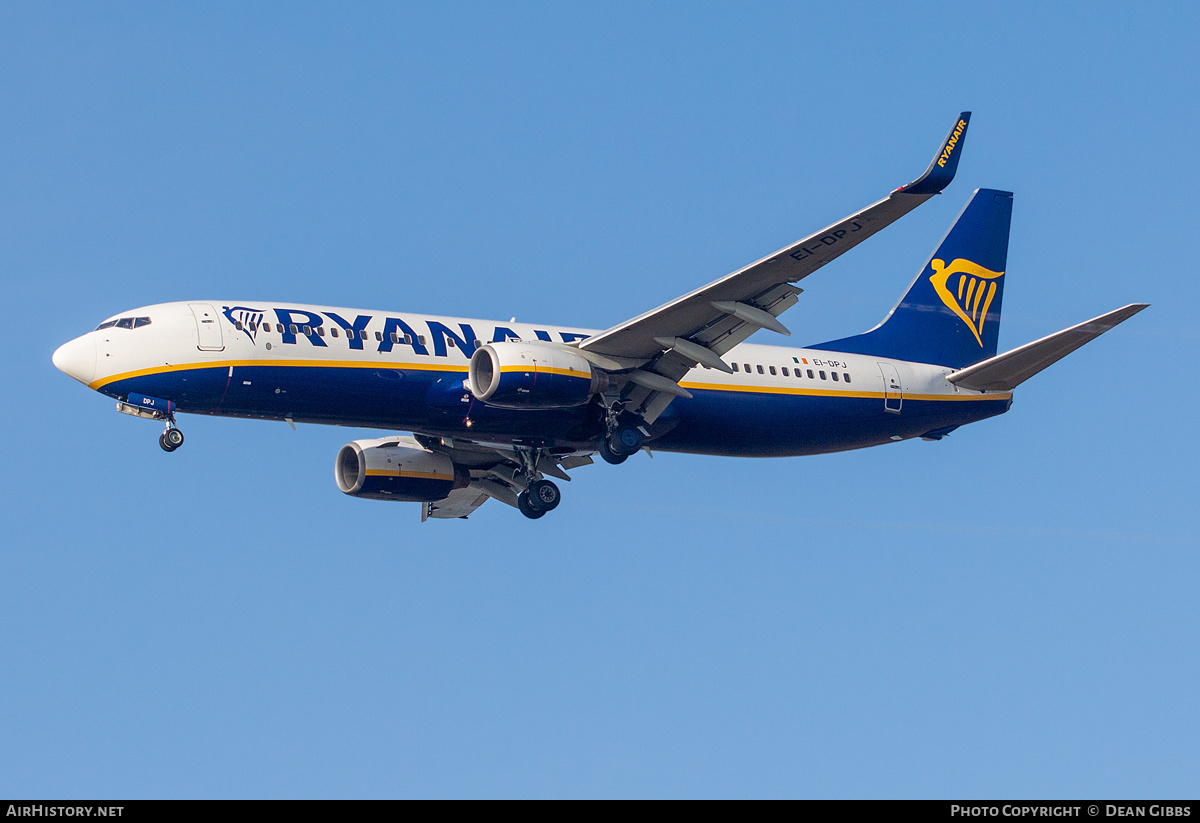 Aircraft Photo of EI-DPJ | Boeing 737-8AS | Ryanair | AirHistory.net #562799