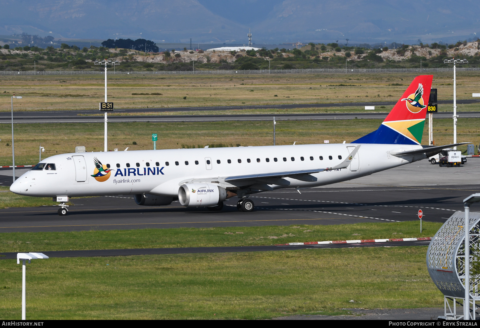 Aircraft Photo of ZS-YAY | Embraer 190AR (ERJ-190-100IGW) | Airlink | AirHistory.net #562818