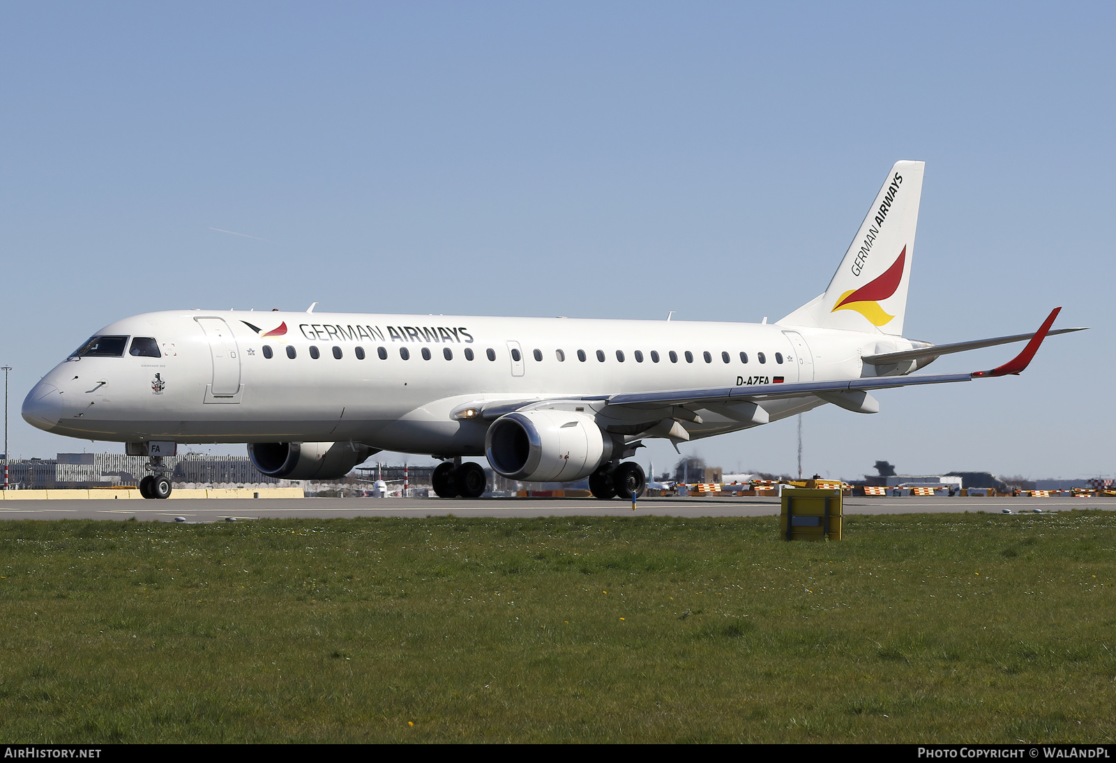 Aircraft Photo of D-AZFA | Embraer 190LR (ERJ-190-100LR) | German Airways | AirHistory.net #562826