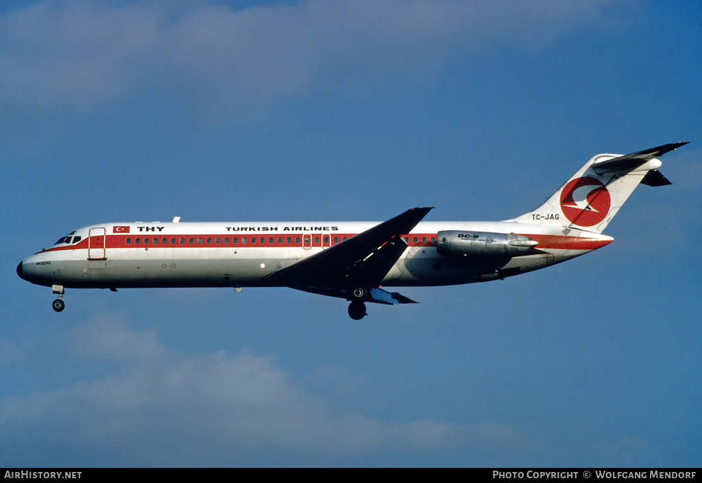 Aircraft Photo of TC-JAG | McDonnell Douglas DC-9-32 | THY Türk Hava Yolları - Turkish Airlines | AirHistory.net #562879