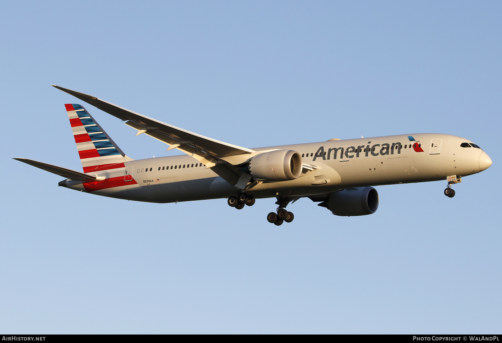 Aircraft Photo of N839AA | Boeing 787-9 Dreamliner | American Airlines | AirHistory.net #562883