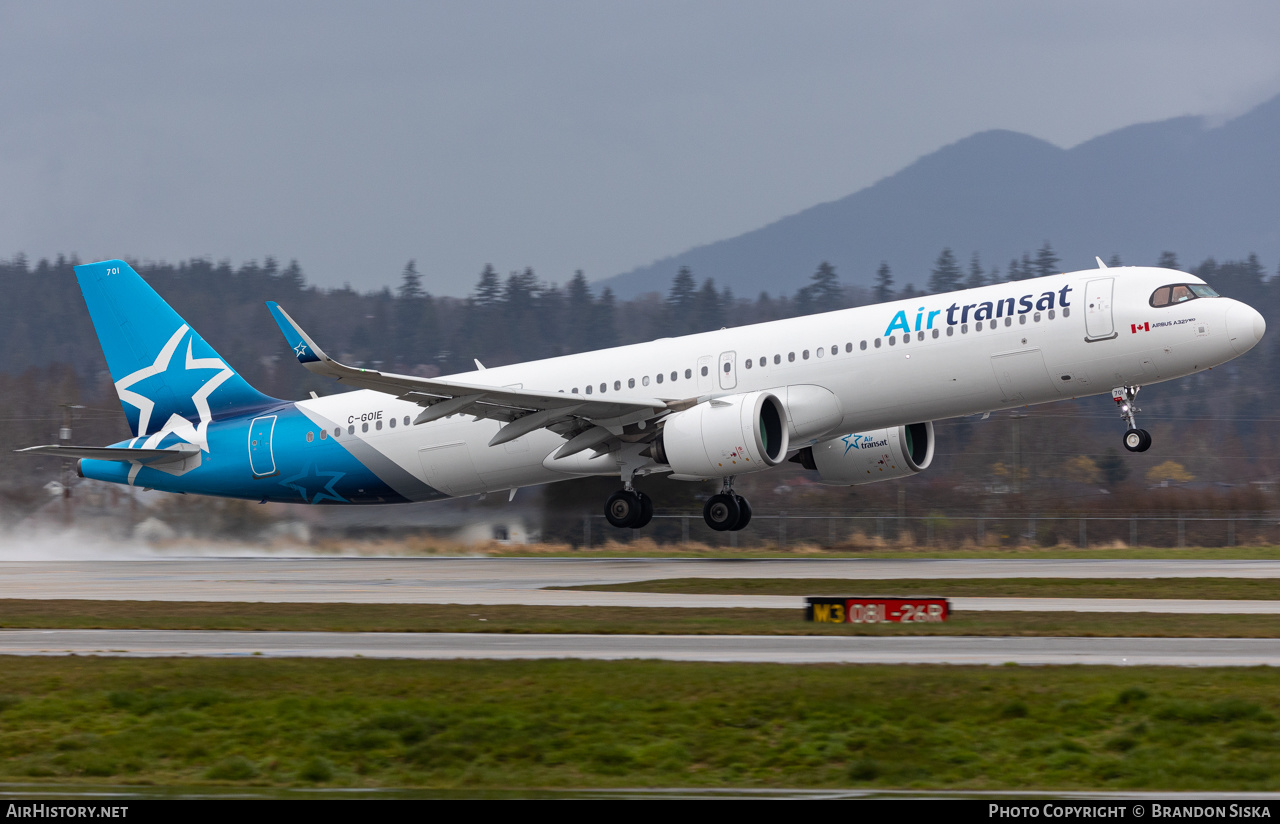 Aircraft Photo of C-GOIE | Airbus A321-271NX | Air Transat | AirHistory.net #562929