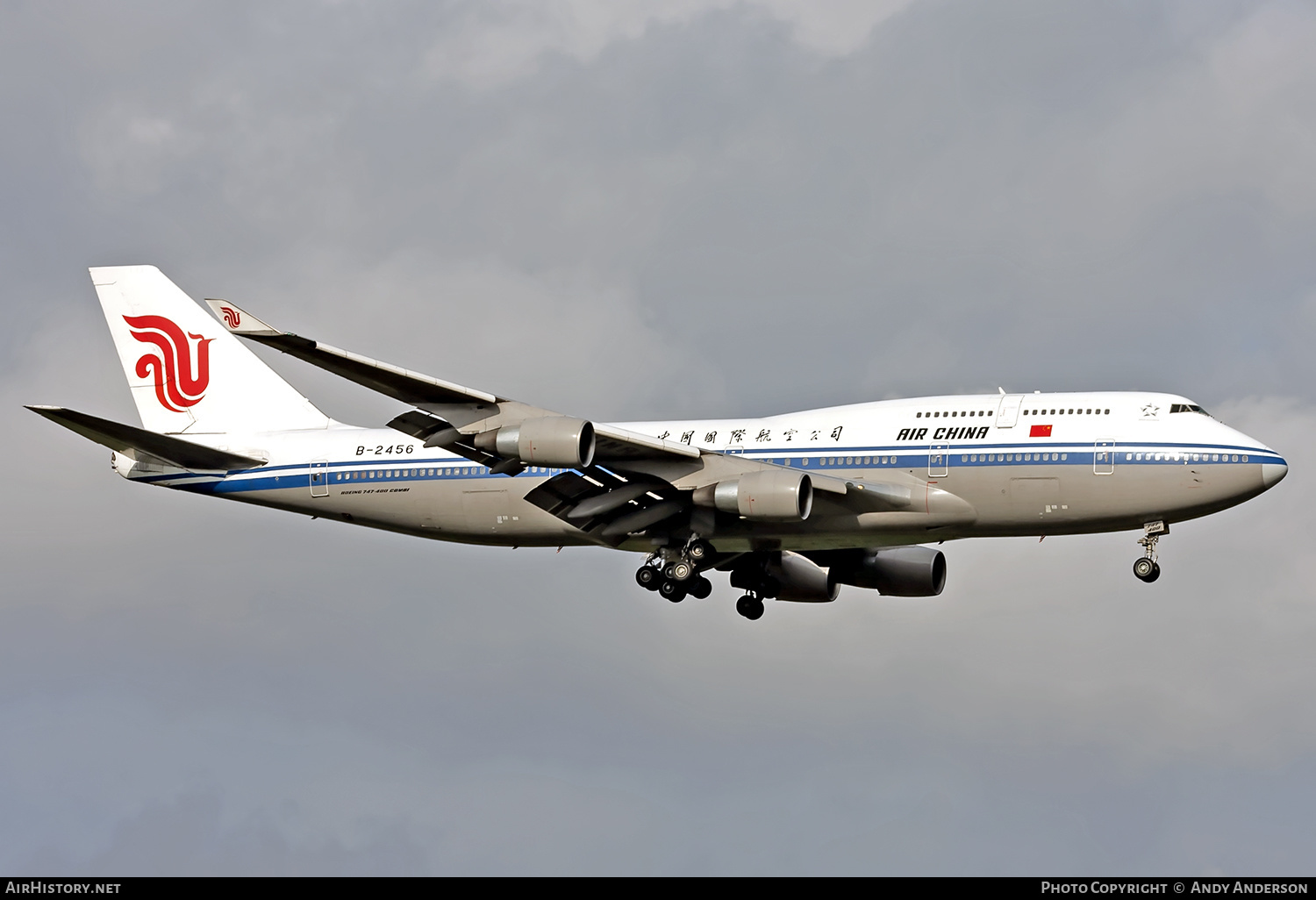Aircraft Photo of B-2456 | Boeing 747-4J6M | Air China | AirHistory.net #563044