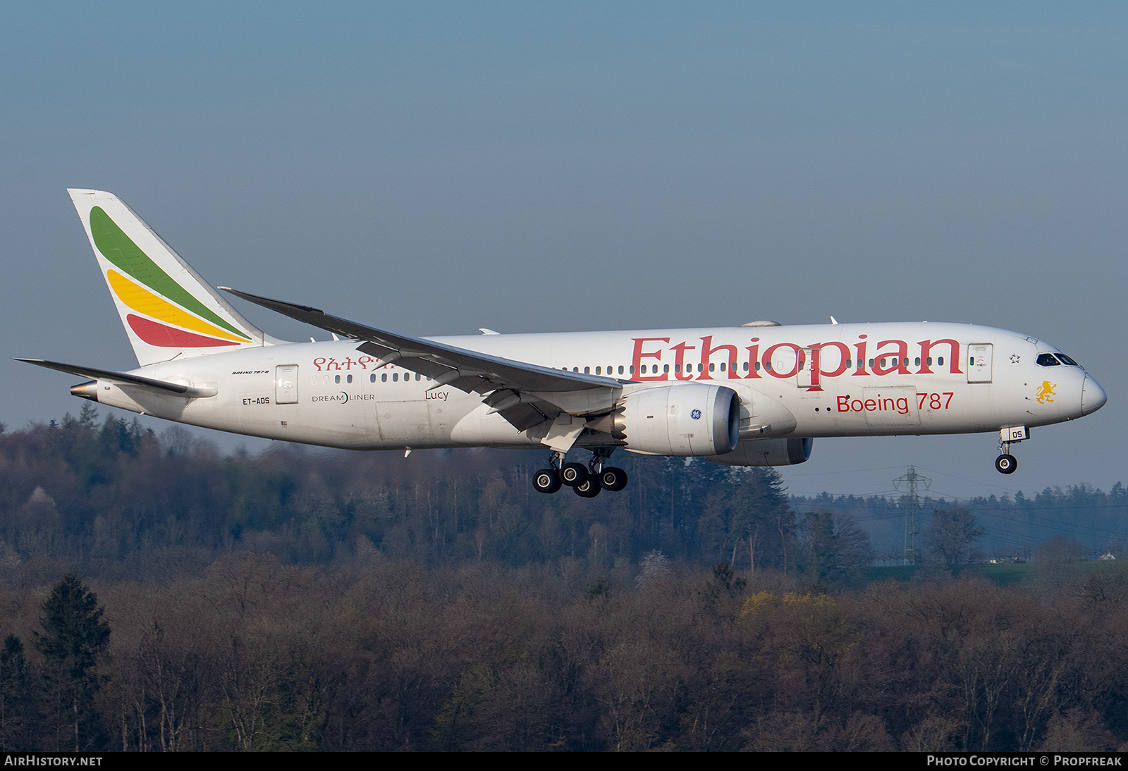 Aircraft Photo of ET-AOS | Boeing 787-8 Dreamliner | Ethiopian Airlines | AirHistory.net #563080