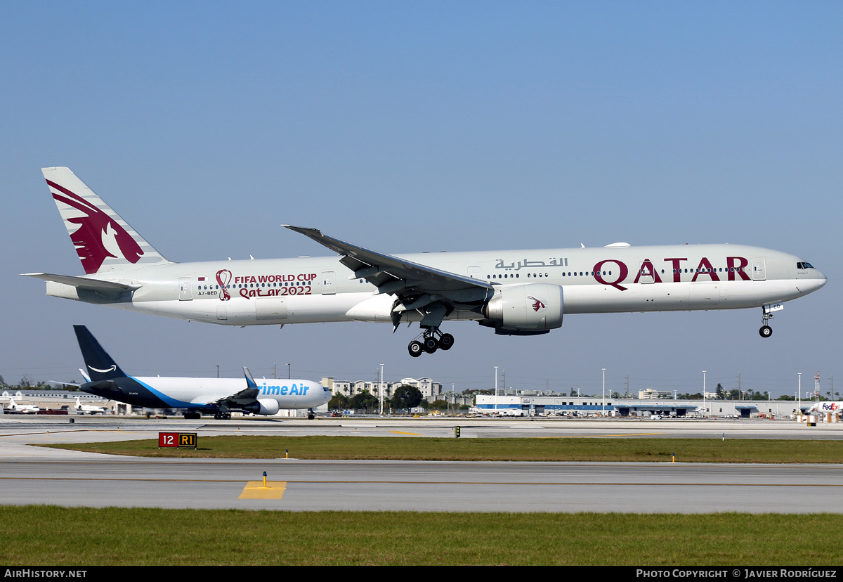 Aircraft Photo of A7-BED | Boeing 777-3DZ/ER | Qatar Airways | AirHistory.net #563085