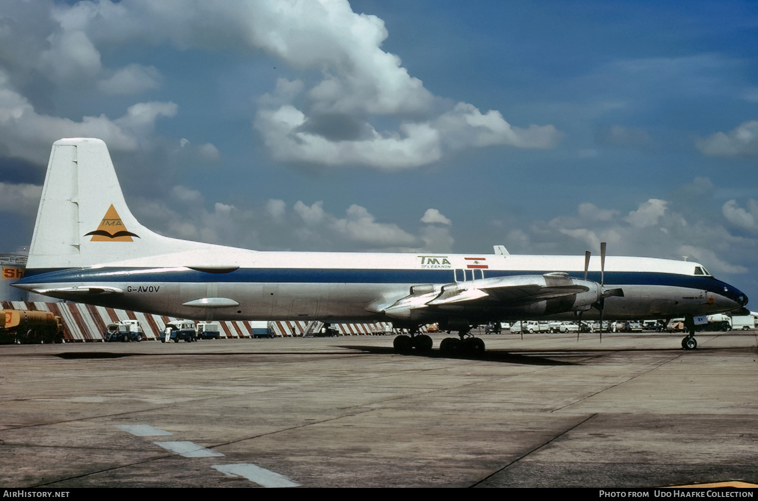 Aircraft Photo of G-AWOV | Canadair CL-44D4-6 | TMA of Lebanon - Trans Mediterranean Airways | AirHistory.net #563149