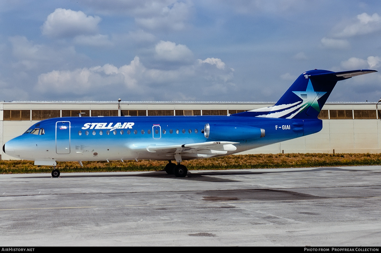 Aircraft Photo of F-GIAI | Fokker F28-1000 Fellowship | Stellair Transports Aériens | AirHistory.net #563321