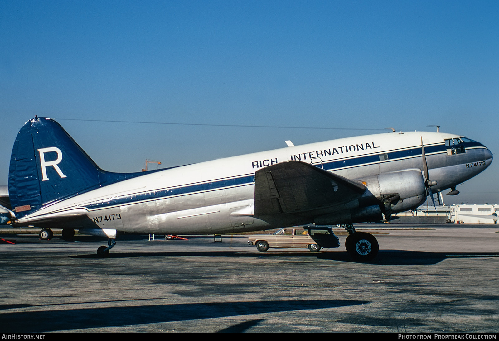 Aircraft Photo of N74173 | Curtiss C-46A Commando | Rich International Airways | AirHistory.net #563330