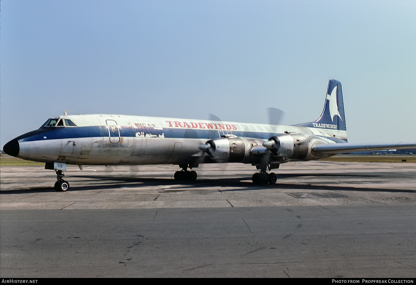 Aircraft Photo of G-AWGS | Canadair CL-44D4-1 | Tradewinds Airways | AirHistory.net #563375